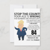 84 jaar Trump Happy Birthday Cadeau Funny (Voorkant)