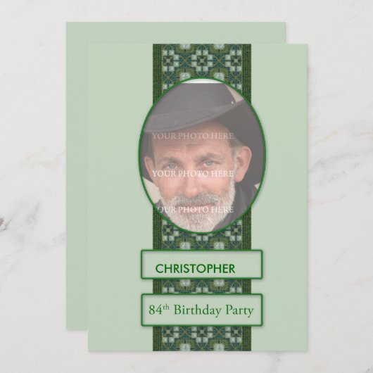 84e uitnodiging van de Partij van de Dagen Voeg ee (Voorkant / Achterkant)