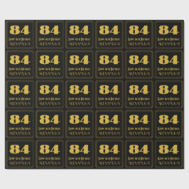84e verjaardag - Art Deco geïnspireerde look "84"  Cadeaupapier