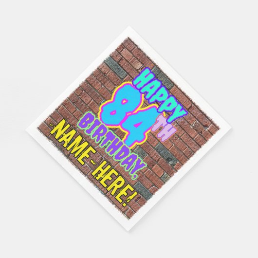 84e verjaardag ~ Fun, geïnspireerd door Urban Graf Servet (Hoek)