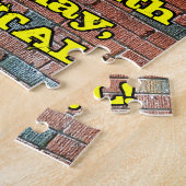 84e verjaardag: Fun Graffiti-geïnspireerde regenbo Legpuzzel (Zijkant)