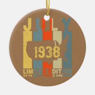 84e verjaardag, juli 1938, 84 jaar Geweldige Keramisch Ornament