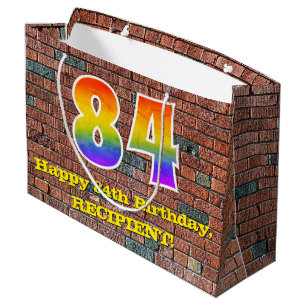 84e verjaardag: Leuk, op graffiti geïnspireerd reg Groot Cadeauzakje