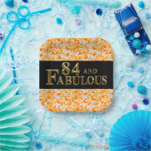 84e verjaardag papieren bordje (Feest)