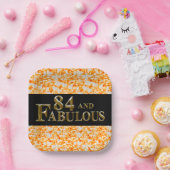 84e verjaardag papieren bordje (Feest)