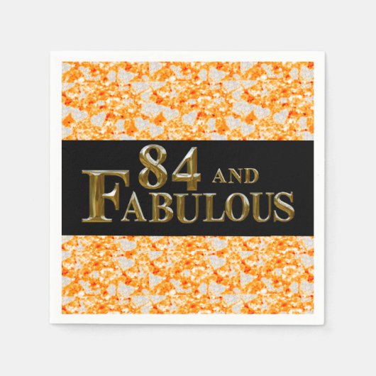 84e verjaardag servet (Voorkant)