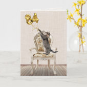 84e verjaardag van de ballonnen en de kat van de t kaart (Gele Bloem)