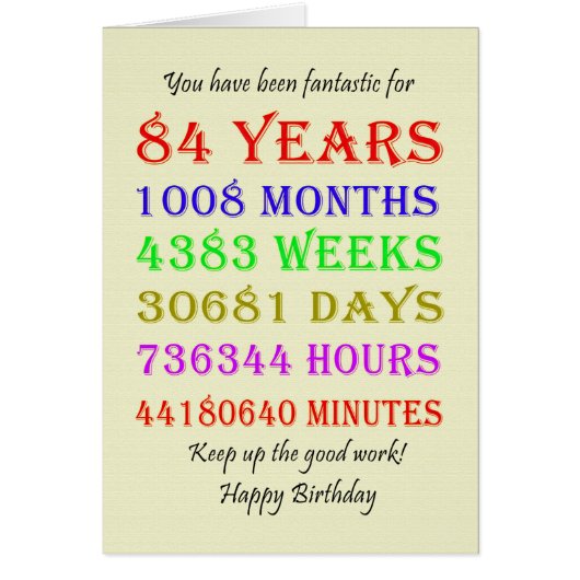 84e verjaardag van de mijlpalen (Voorkant)