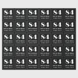 84ste verjaardag - Art Deco geïnspireerde look "84 Cadeaupapier