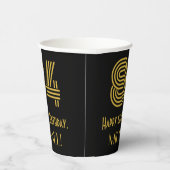 84ste verjaardag: Art Deco Geïnspireerde look "84" Papieren Bekers (Rechts)