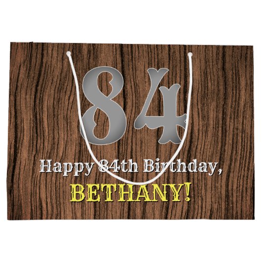 84ste verjaardag: Country Western geïnspireerd uit Groot Cadeauzakje (Achterkant)