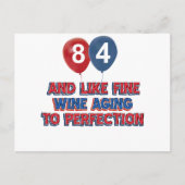 84ste verjaardag design briefkaart (Voorkant)