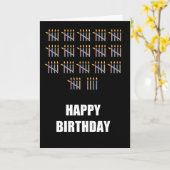 84ste verjaardag met kaarsen kaart (Gele Bloem)