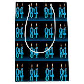 84ste verjaardag met oogbalkaarsen medium cadeauzakje (Voorkant)