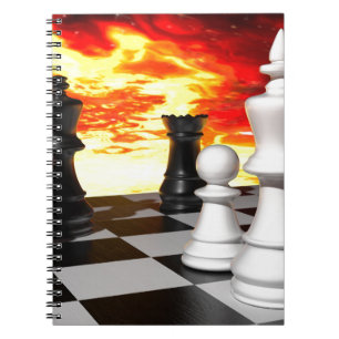 -851253 FUTURISTISCH KAME FIRE ACHTERGROND NOTITIEBOEK