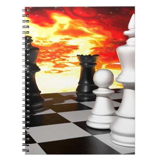 -851253 FUTURISTISCH KAME FIRE ACHTERGROND NOTITIEBOEK (Voorkant)