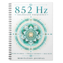 852 Hz Solfeggio Frequentie Notitieboek – Spiritue