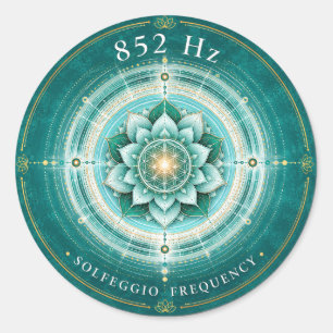852 Hz Solfeggio Frequentie Sticker