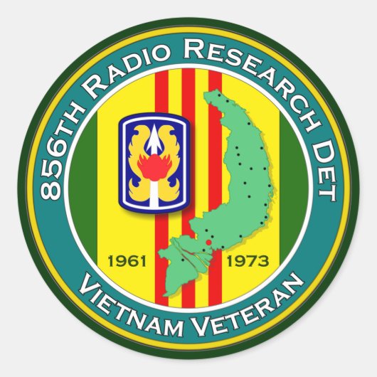 856e RRD 1 - ASA Vietnam Ronde Sticker (Voorkant)