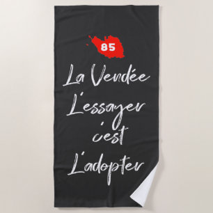 85 - De Vendée, het proberen is het te adopteren Strandlaken