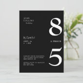 85 en uitnodiging van de Zwarte Dag van de Proud (Staand voorkant)