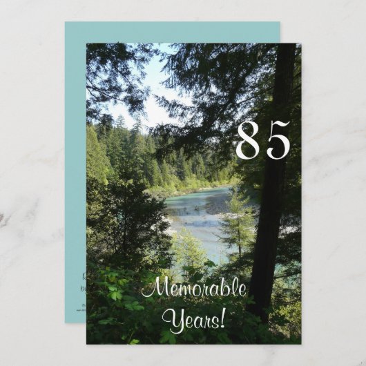 85 Herdenkingsjaar/Verjaardagsfeestdag-Lakeview Kaart (Voorkant / Achterkant)