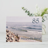 85 Herdenkingsjaren/Birthday Party-Ocean Kaart (Staand voorkant)
