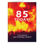 85 Humor van de Birthday Forest Fire Candle (Voorkant)