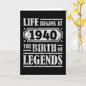 85 jaar oud 1940 Geboorte van de legende 85ste ver Kaart (Gele Bloem)