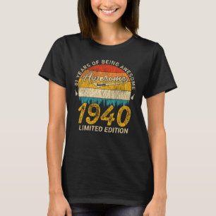 85 jaar oud 1940 Retro Geweldige 85ste verjaardags T-shirt