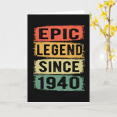 85 jaar oud Bday 1940 Epic Legend 85ste verjaardag Kaart (Gele Bloem)