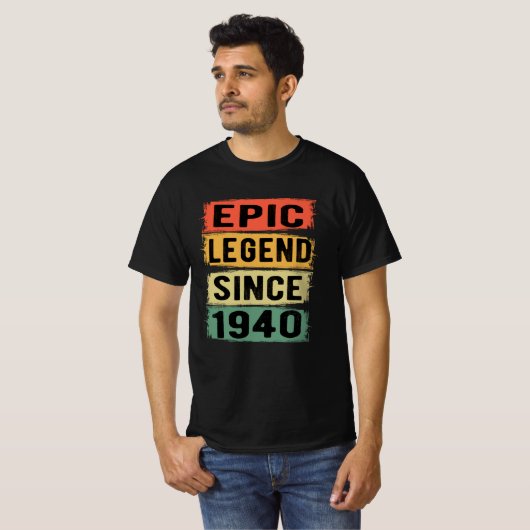 85 jaar oud Bday 1940 Epic Legend 85ste verjaardag T-shirt (Voorkant volledig)
