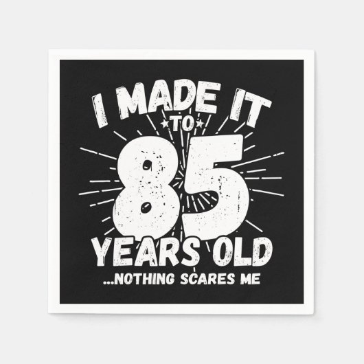 85 Jaar Oud Sarcastisch Meme Grappige 85e Verjaard Servet (Voorkant)