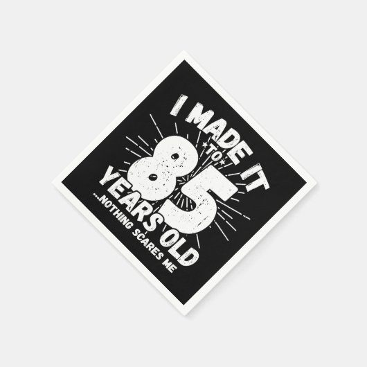 85 Jaar Oud Sarcastisch Meme Grappige 85e Verjaard Servet (Hoek)