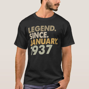 85 jaar oude legering sinds januari 1937 - 85e dag t-shirt