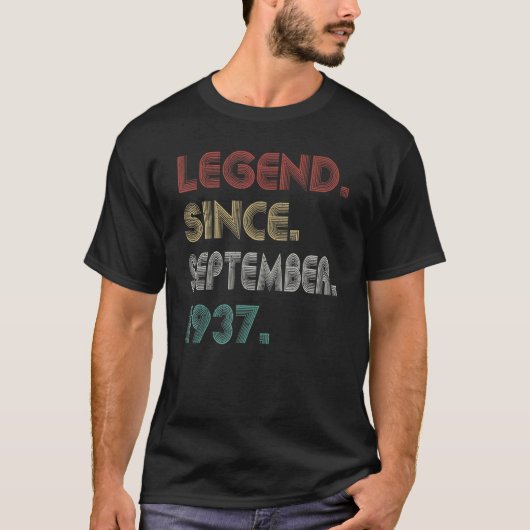 85 jaar oude  legering sinds september 1937 8 t-shirt (Voorkant)