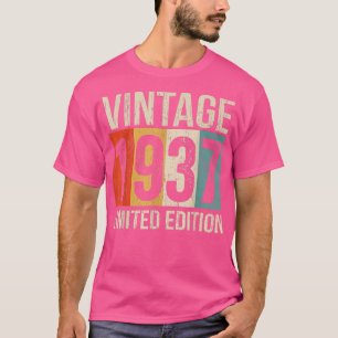 85 jaar oude Vintage 1937 Limited Edition 85th Bir T-shirt
