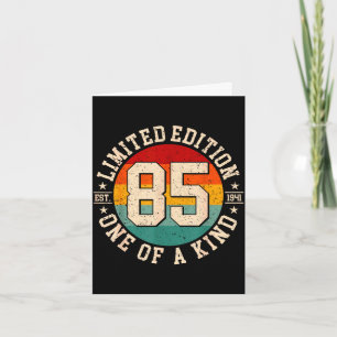 85 jaar oude vintage 1941 beperkte editie 85ste kaart