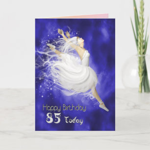 85-jarige leeftijd, met ballerina-verjaardagskaart kaart