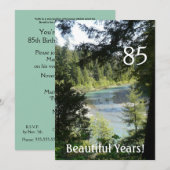 85 prachtige jaren!-Birthday+Woodland Lake Kaart (Voorkant / Achterkant)