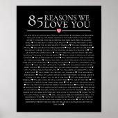 85 redenen waarom we van je houden op de 80e zesti poster (Voorkant)