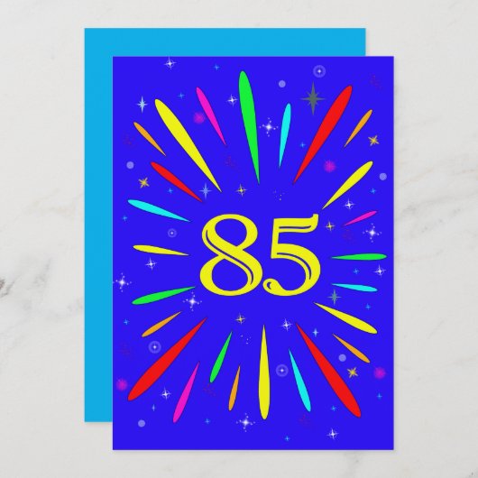 85e aanloopexplosie kaart (Voorkant / Achterkant)