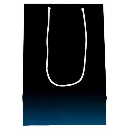 85e Birthday kaarsen Middelgrote Gift Bag Medium Cadeauzakje (Achterkant)