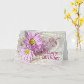 85e Birthday-kaart met daisies Kaart (Gele Bloem)
