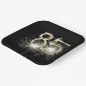 85e 'Birthday Party'-reservekopers op zwart Papieren Bordje (Gebogen)