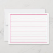 85e Dank Je: Roze/Wit Nummerpatroon (Achterkant)