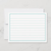 85e Dank Je: Teal/Wit Nummer Patroon (Achterkant)