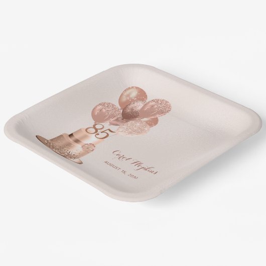 85e Roos Gold Cake Paper Bord (Gebogen)