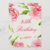 85e Roos van de Broodachtige Waterverf op de geboo Kaart (Voorkant / Achterkant)