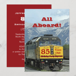 85e treinmotor op zaterdag kaart